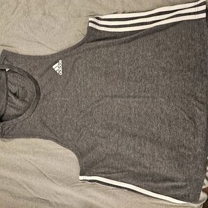 Womens adidas workout tank. Grey, size large.
